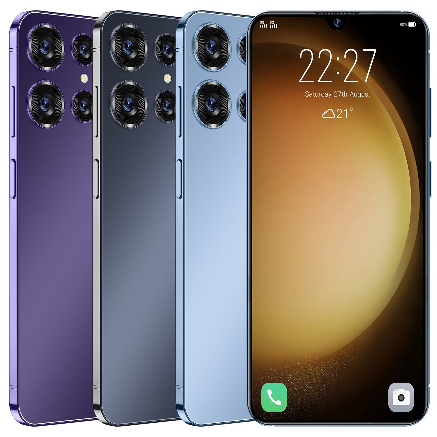 Android8.1 Smart Cell Phone Mobile Phone HD Quad Core New Smartphone Hot Cheap Original S24 Ultra 3G 2MP 5MP Infinix Smart 7 Hd